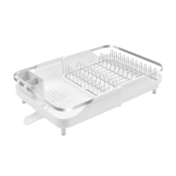 Better Houseware Large Expanding Dish Rack, 5inH x 11-1/2inW x 14-1/8inD, White