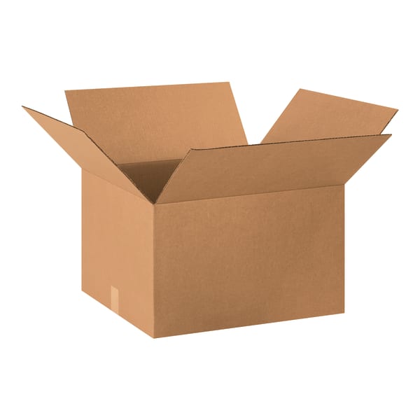 Partners Brand Corrugated Boxes, 20in x 18in x 12in, Kraft, Pack Of 10