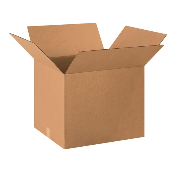 Partners Brand Corrugated Boxes, 20in x 18in x 16in, Kraft, Pack Of 10