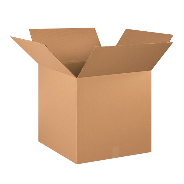 Partners Brand Heavy-Duty Single Wall Boxes, 20in x 20in x 20in, Kraft, Pack Of 10