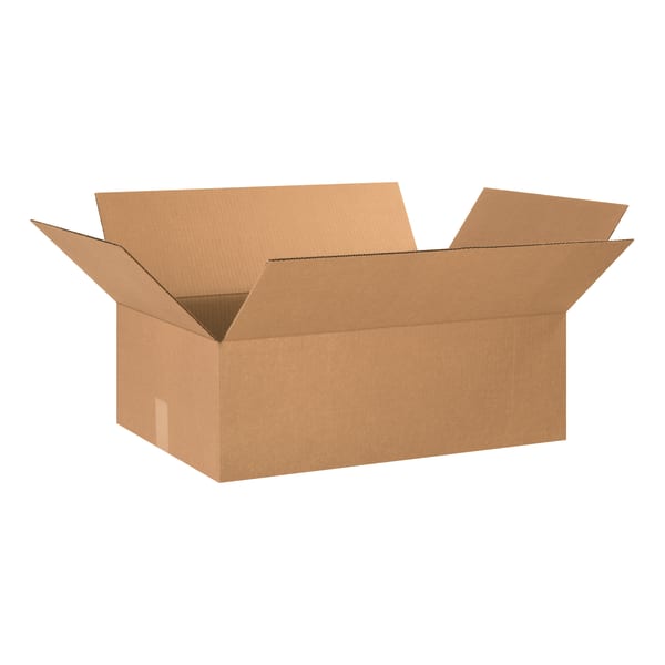 Partners Brand Corrugated Boxes, 24in x 16in x 8in, Kraft, Pack Of 20