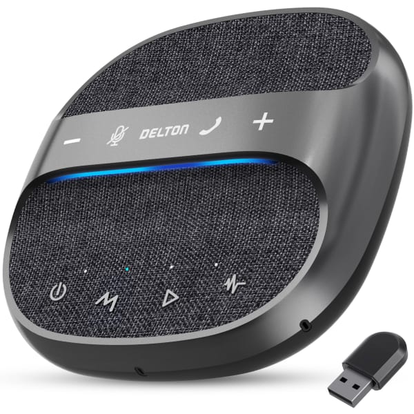 Delton C4700 360 deg. Voice Pickup Wired And Wireless Speakerphone, Black