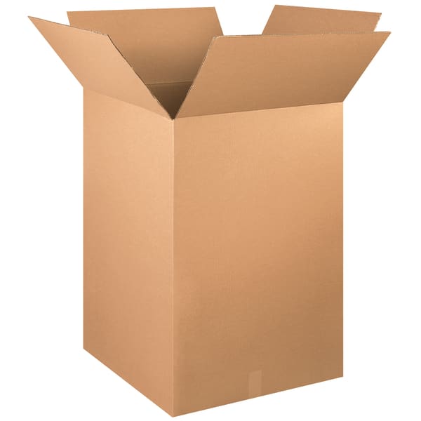 Partners Brand Corrugated Boxes, 24in x 24in x 36in, Kraft, Pack Of 5