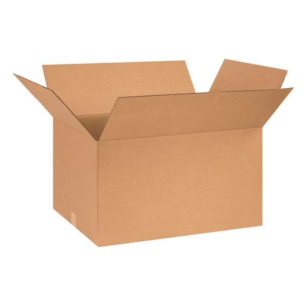 Partners Brand Corrugated Boxes, 26in x 18in x 14in, Kraft, Pack Of 10