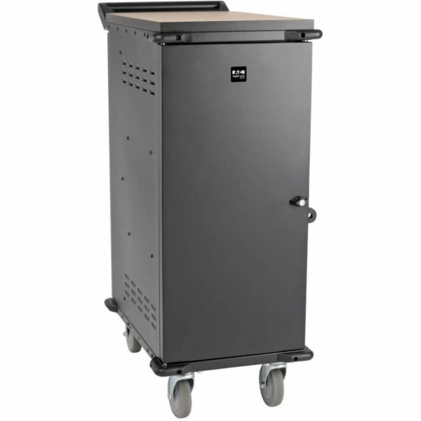 Eaton Tripp Lite Series AC Charging Cart Storage Station 27Port Chromebook Laptop Tablet - Cart charge and management - for 27 notebooks - lockable - heavy duty steel - black - screen size: up to 15in - output: AC 120 V