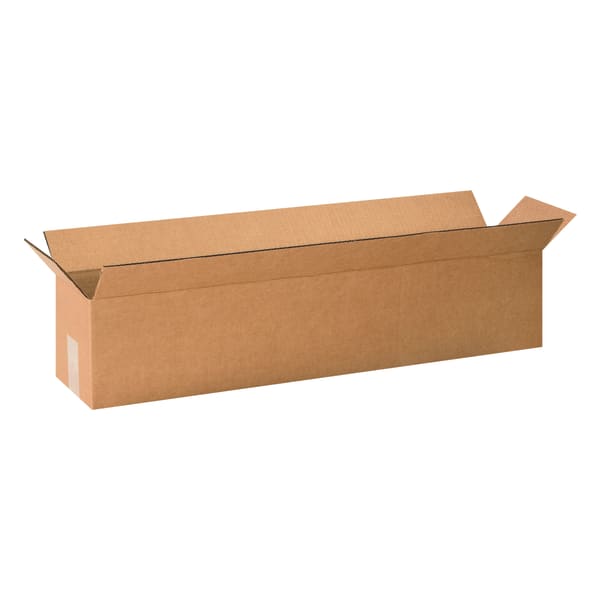 Partners Brand Long Corrugated Boxes, 30in x 6in x 6in, Kraft, Pack Of 25