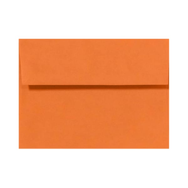 LUX Invitation Envelopes, A6, Peel & Press Closure, Mandarin Orange, Pack Of 250