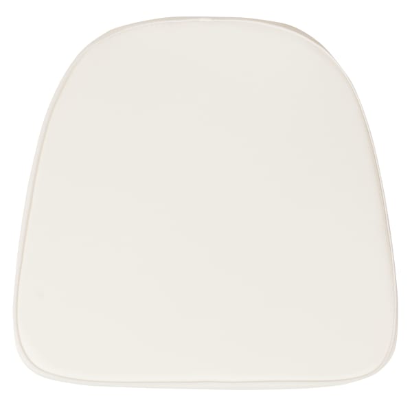 Flash Furniture Chiavari Cushion, Soft Fabric, 1-3/4inH x 16inW x 15-1/2inD, Ivory