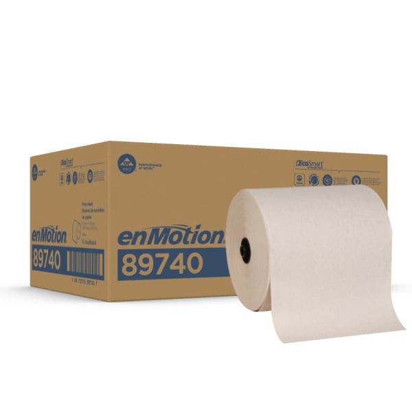 enMotion Flex by GP PRO, 1-Ply, 8.2in x 550ft, 100% Recycled, Brown, 6 Rolls per Case
