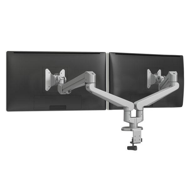 Fellowes Edge 2 Dual Adjustable Monitor Arm For Monitors Up To 17.6 Lb, Black