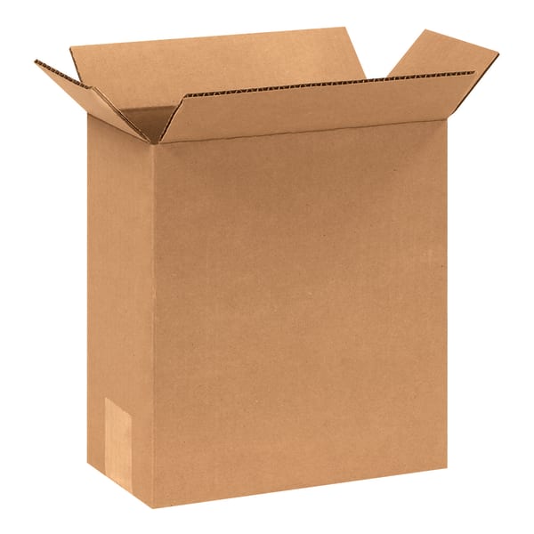 Partners Brand Corrugated Boxes, 8 3/4inL x 4 3/8inW x 9 1/2inH, Kraft, Pack Of 25