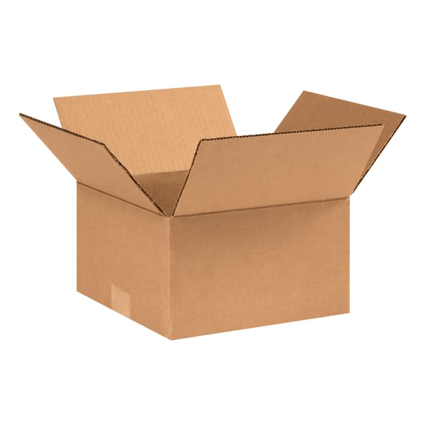 Partners Brand Corrugated Boxes, 9inL x 9inW x 5inH, Kraft, Pack Of 25