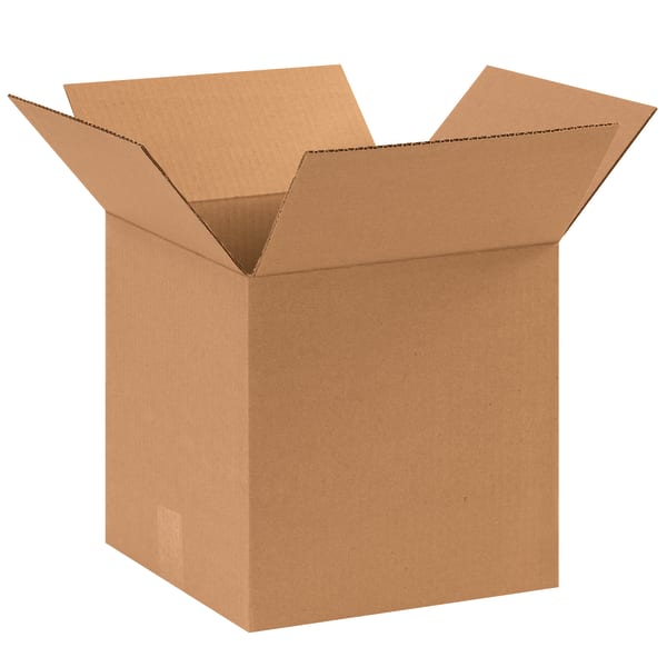 Partners Brand Corrugated Cube Boxes, 11inL x 11inW x 11inH, Kraft, Pack Of 25