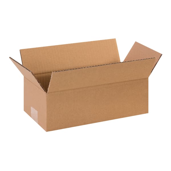 Partners Brand Long Corrugated Boxes, 12inL x 6inH x 4inW, Kraft, Pack Of 25