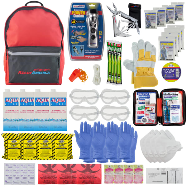 Ready America 4-Person 3-Day Deluxe Emergency Backpack