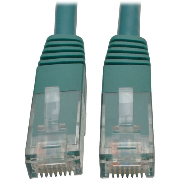 Tripp Lite Cat6 Cat5e Gigabit Molded Patch Cable RJ45 M/M 550MHz Green 6ft - 128 MB/s - 6 ft - Green