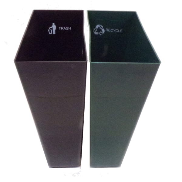 Hospitality Source Replacement Standard Liner Sets, 16-Quart, Brown/Green, Case Of 6 Sets