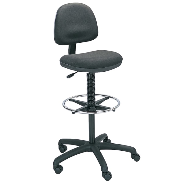 Safco Precision Extended-Height Fabric Chair, Black