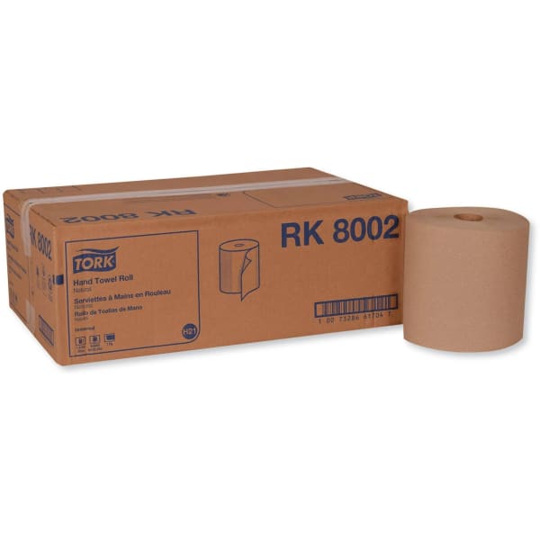 TORK Universal Hand Towel Roll - 1 Ply - 7.90inx800 ft - 800 Sheets/Roll - 7.80in Roll Diameter - Natural - 0