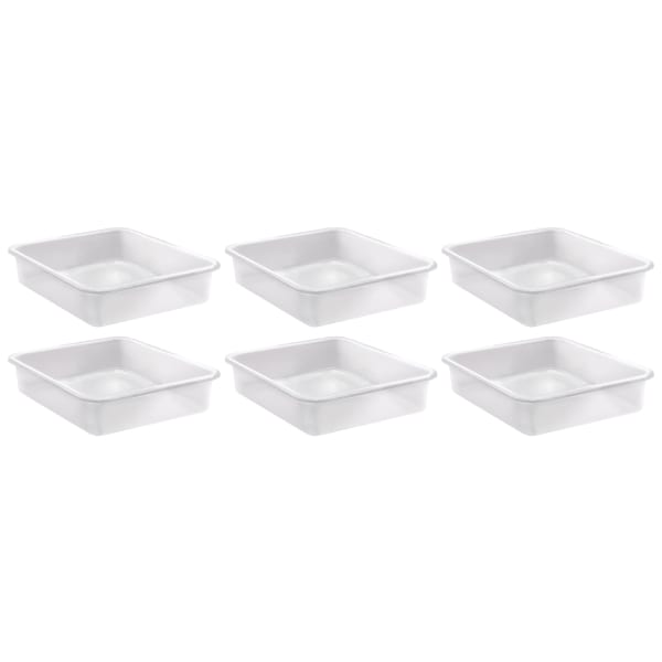 Teacher Created Resources Plastic Letter Tray, Large, Clear, Pack Of 6