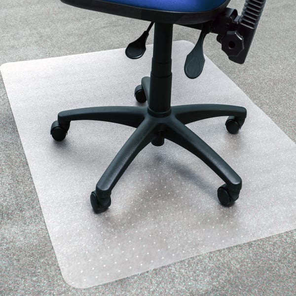 Floortex Ecotex BioPVC Chair Mat For Carpet, 47in x 29in, Clear
