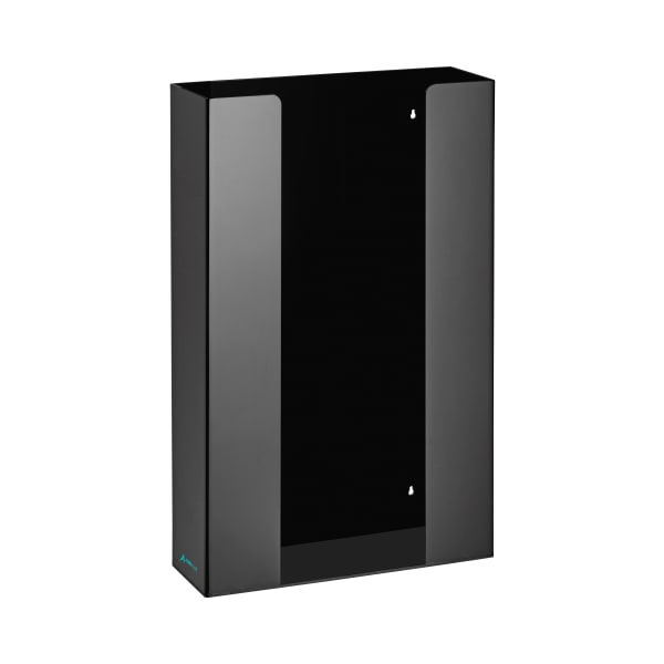 Alpine AdirMed Triple Box Capacity Acrylic Glove Dispensers, 5-5/16inH x 10-1/4inW x 3-1/2inD, Black, Set Of 2 Dispensers