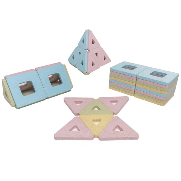 Polydron Kindermag Magnetic Building Set, 48 Pieces