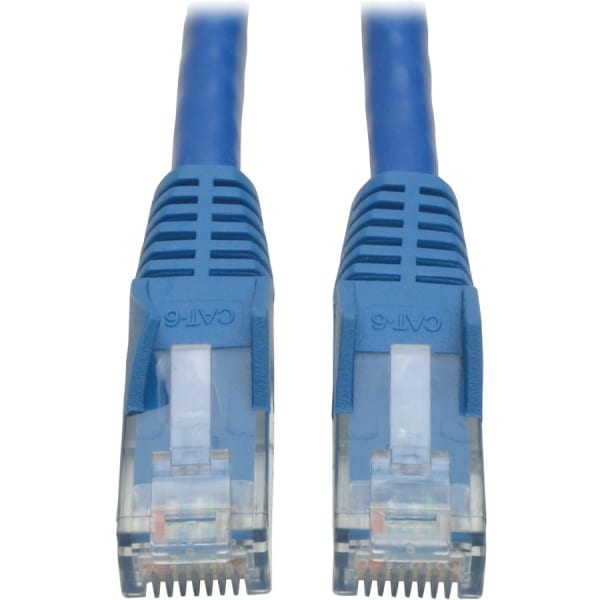 Tripp Lite Cat6 GbE Gigabit Ethernet Snagless Molded Patch Cable UTP Blue RJ45 M/M 8ft 8ft - 128 MB/s - N201008BL