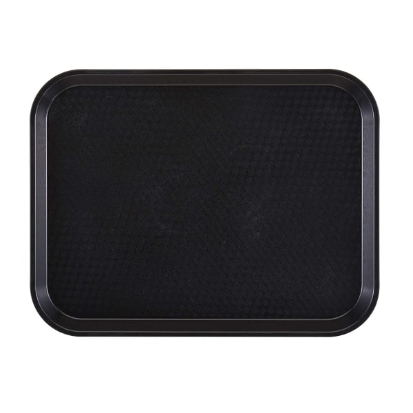 Cambro Fast Food Trays, 10in x 14in, Black, Pack Of 24 Trays