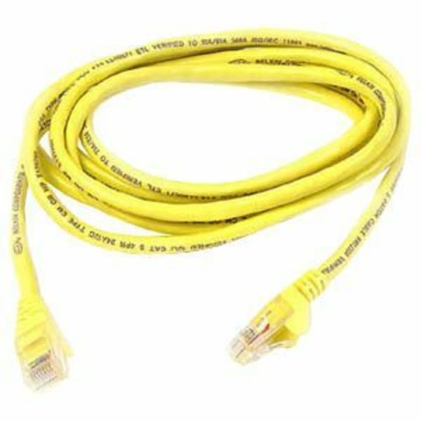 Belkin High Performance - Patch cable - RJ-45 (M) to RJ-45 (M) - 5.9 in - UTP - CAT 6 - molded, snagless - yellow - for Omniview SMB 1x16, SMB 1x8; OmniView SMB CAT5 KVM Switch