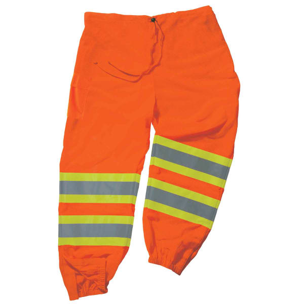 Ergodyne GloWear 8911 Class E Polyester 2-Tone Pants, 2X/3X, Orange