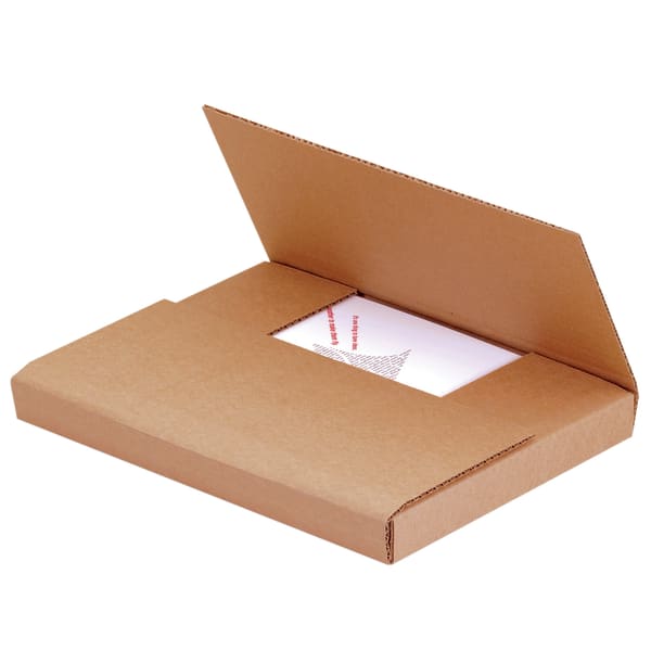 Partners Brand Easy Fold Mailers, 12in x 10 1/2in x 2in, Kraft, Pack Of 50