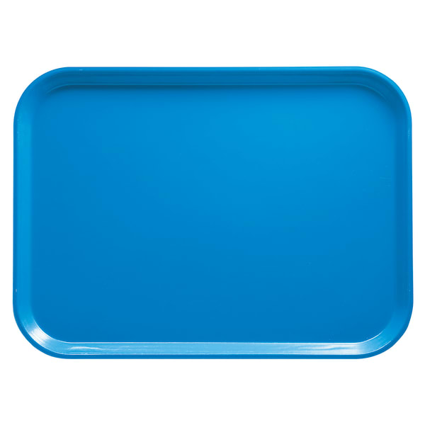 Cambro Camtray Rectangular Serving Trays, 14in x 18in, Horizon Blue, Pack Of 12 Trays