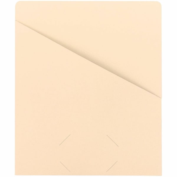 Smead Slash Jackets, Letter Size, 8 1/2in x 11in, Manila, Pack Of 25 Jackets
