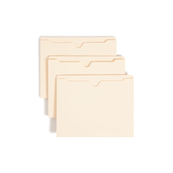 Smead Expanding Reinforced Top-Tab File Jackets, 2in Expansion, Letter Size, Manila, Box Of 50 (75560)