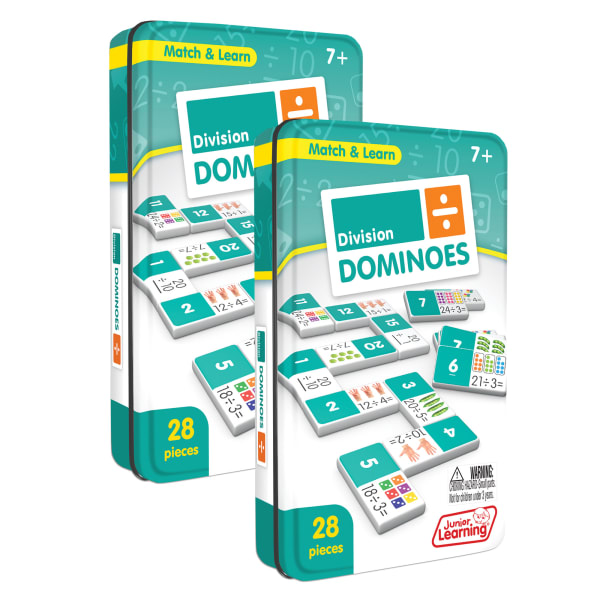 Junior Learning Division Match & Learn Domino Sets, Pack of 2 Sets