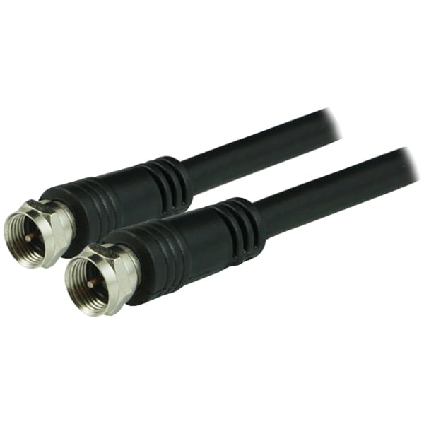 GE Coaxial Cable, 25ft, Black, RG6