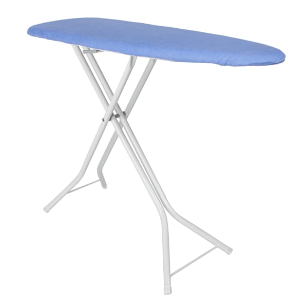 Hospitality 1 Source Ironing Boards, Compact, 36inH x 14inW x 40inD, Blue Cover/White Frame, Pack Of 4 Boards