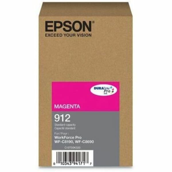 Epson DURABrite Pro 912 Original Standard Yield Inkjet Ink Cartridge - Magenta Pack - 1700 paginas