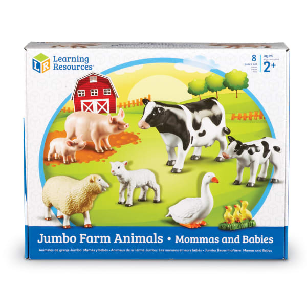 Learning Resources Jumbo Farm Animals: Mommas And Babies