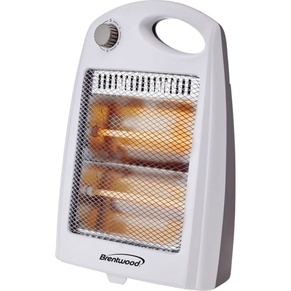 Brentwood H-Q801W 800-Watt Portable Space Heater - Quartz - Electric - 800 W - 2 x Heat Settings - 800 W - Room - Portable