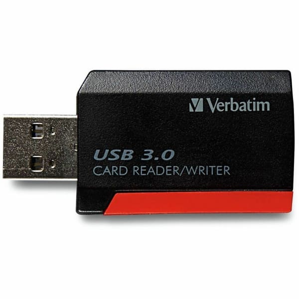 Verbatim Pocket Card Reader, USB 3.0 - Black - SD, microSD, SDXC, miniSD, miniSDHC, microSDHC, microSDXC, SDHC - USB 3.0 - External1