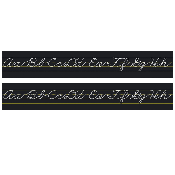 North Star Teacher Resources Traditional Cursive Alphabet Lines, Multicolor, Pack Of 2 Lines