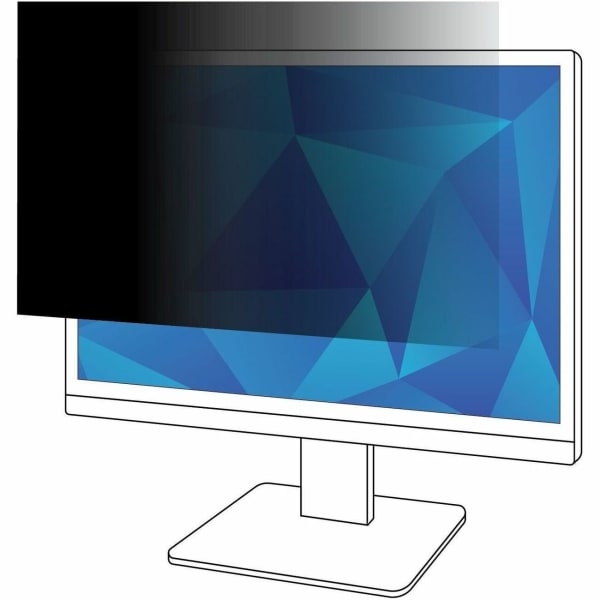 3M Privacy Filter for Monitors, 23.5in Full Screen, 16:9 Aspect Ratio, Redcues Blue Light, Anti-Glare