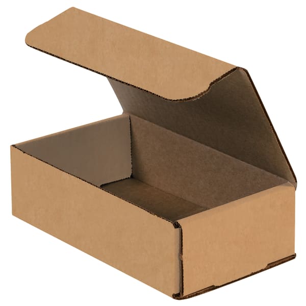 Partners Brand Corrugated Mailers, 7in x 4in x 2in, Kraft, Pack Of 50