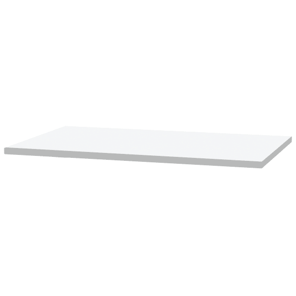 Fellowes 48inW Rectangle Laminate Worksurface Desktop, White