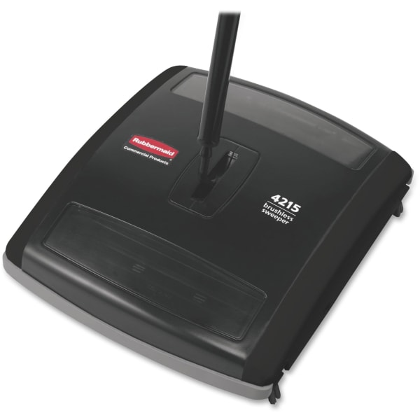 Rubbermaid Brushless Mechanical Sweeper, 44in, Black/Yellow