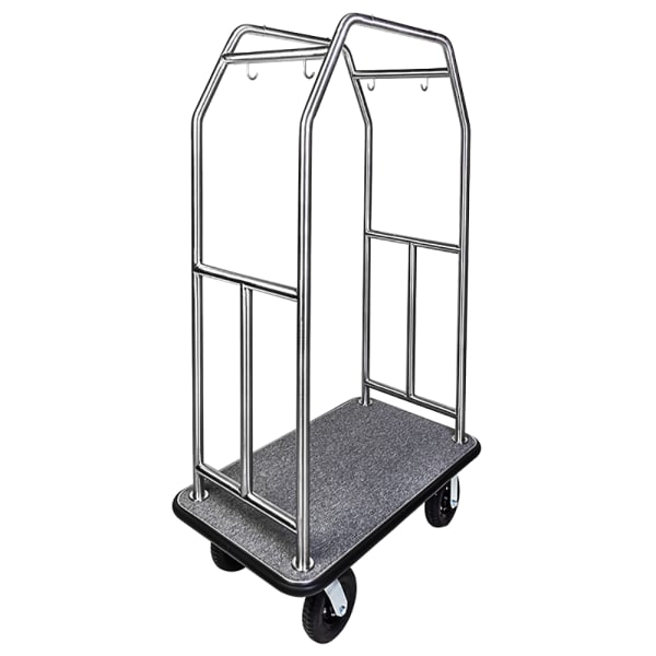 CSL Hyde Park Luggage Cart, 72inH x 44inW x 24inD, Gray