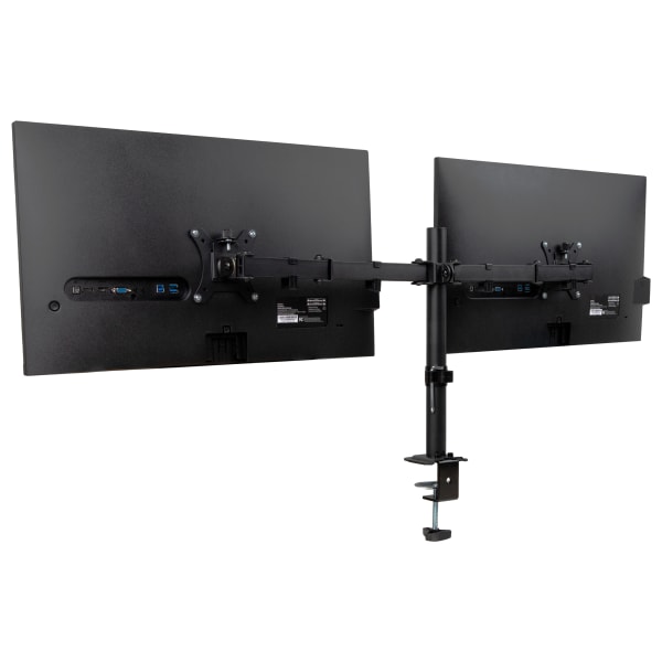 Mind Reader Dual-Monitor Desk Mount, For 13 - 32in Screens, Black, Total Quantity 1