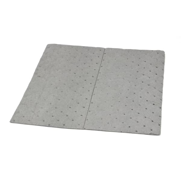 Hospeco TaskBrand Universal Sorbent Pads, 15in x 18in, Gray, Extra Heavy Duty, Melt Blown, Bale Of 100 Pads